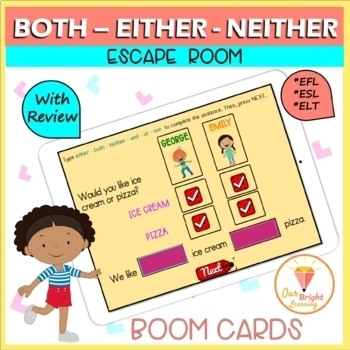 Preview of Both | Either | Neither | BOOM | Cards | Escape Room