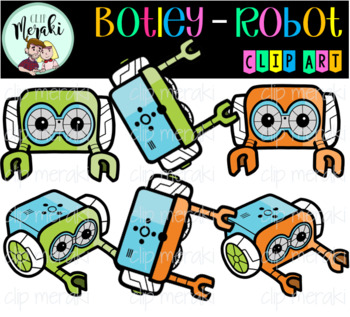 Preview of Botley Robot Clip Art. Robótica.