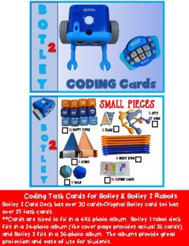 Preview of Botley Robot Coding Cards Task Card Activities & Games Botley 2