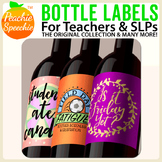 Funny Bottle Labels for SLPs and Teachers by Peachie Speechie