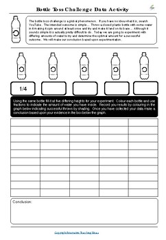 Preview of Bottle Toss Challenge | Data Collection | Statistics & Probability | Math & STEM