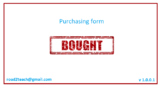 Bought v1.0.0.1 - Purchasing form