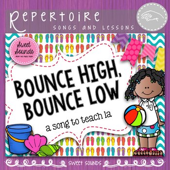 Preview of Bounce High Prepare and Present La Melody Activities - La Quarter & Eighth Notes