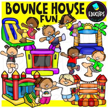 Kids in a Bounce House: Free Printable Clipart - Oh My Fiesta! in