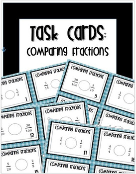 Preview of Comparing Fractions Task Cards