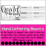 Bouncy Hand Lettering Practice Sheets | #teacherswhohandletter