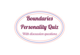 Boundaries Personality Quiz