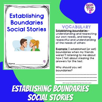 Preview of Boundaries - Social Stories