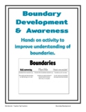 Boundary Development & Awareness - SEL Hands On Activity