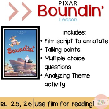 Preview of Boundin - Pixar Short Film Mini Reading Lesson - Inspiring, Engaging