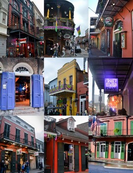 Preview of Bourbon Street, New Orleans-4 x 6 jpeg pictures for commercial use.
