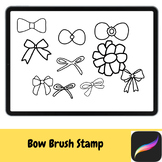 Bow Hand Drawn Brush Stamps IPAD
