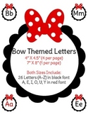 Bow Themed Alphabet - Word Wall Letters