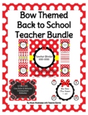 Bow Themed Back to School Teacher 2021-2022 Bundle UPDATED