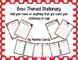 Bow Themed Stationary (Editable)