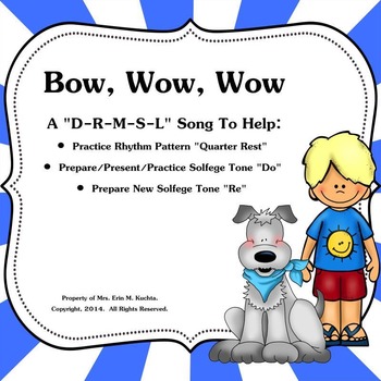 Preview of Bow,Wow,Wow: Practice Ta Rest-Prep./Present New Note "Do" - SMARTBOARD/NOTEBOOK