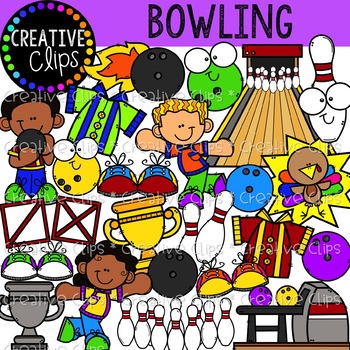 Preview of Bowling Clipart {Creative Clips Clipart}