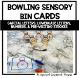 Bowling Sensory Bin Activity Cards Occupational Therapy