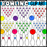 Bowling Pin and Bowling Ball Clip Art