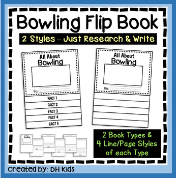Preview of Bowling Report Book, Sports Research Writing Project, Physical Education