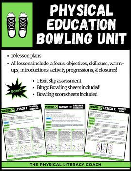 Preview of Bowling Unit Plan