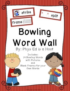 Preview of Bowling Word Wall Display