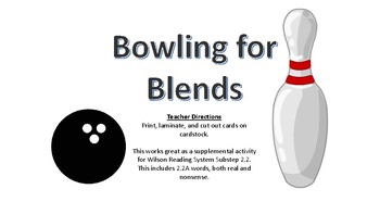 Preview of Bowling for Blends Wilson 2.2