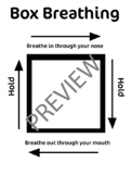 Box Breathing/Four Square Breathing Poster