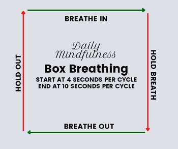 Preview of Box Breathing Mindfulness Moment for All Ages - Learn to Count and Meditate