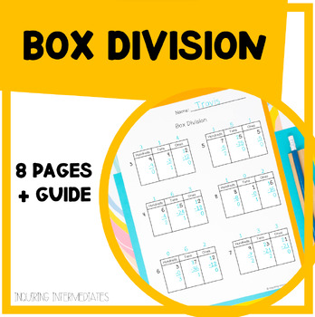Preview of Box Division Method Worksheets