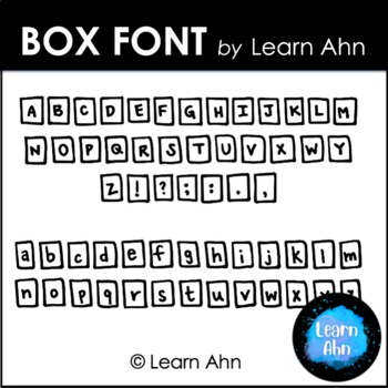 Preview of FREE | Box Font | Font for Commerical Use