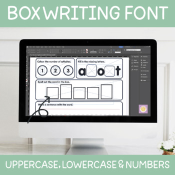 Preview of Box Handwriting Font | Teacher & Educator Resources | Digital Font File