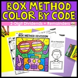 Box Method Division Color by Number - 2-digit Dividends wi