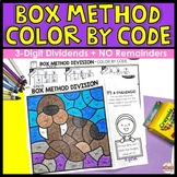 Box Method Division Color by Number - 3 digit by 1 Digit D