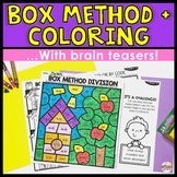 Long Division Box Method Color by Number 3 Digit by 1 Digi