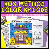 Box Method Division Color by Number - 4-digit Dividends wi