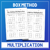 Box Method Multiplication - 2 and 3 Digit Numbers - Math W