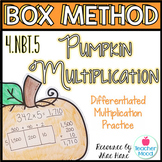 Box Method Pumpkin Multiplication Differentiated Math Prac