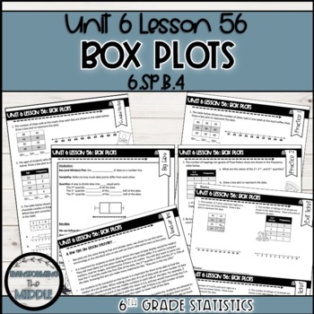 Preview of Box Plot Lesson | 6th Grade Math CCSS Aligned