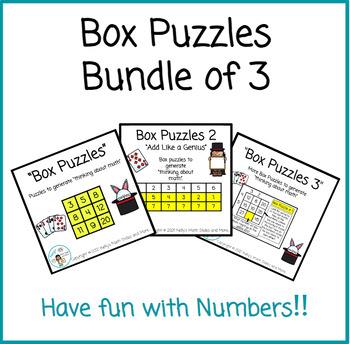 Preview of Box Puzzles - Math Exploration - Bundle of 3 Lessons -