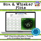 Box & Whisker Plots Self Checking Mystery Picture