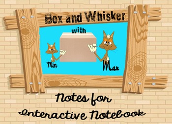 Preview of Box and Whisker Notes for Interactive Notebook