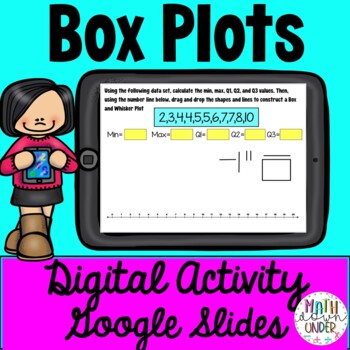 Preview of Box and Whisker Plot Digital Activity - Interactive Google Slides