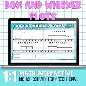 Preview of Box and Whisker Plot Digital Practice Activity