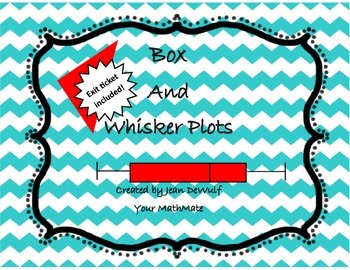 Preview of Box and Whisker Plot Foldable/Brochure  Exit Ticket Included