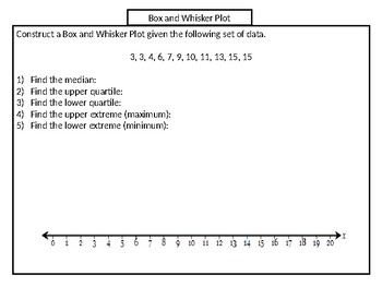 Preview of Box-and-Whisker Plot Notes SOL 8.12