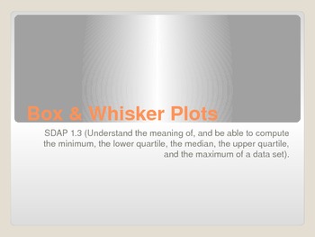 Preview of Box and Whisker Plot PowerPoint