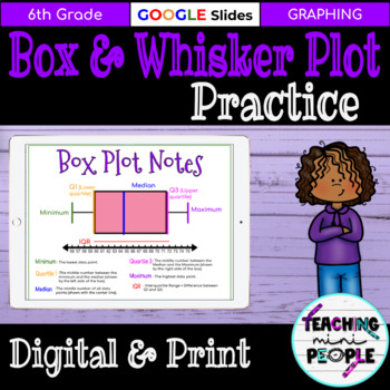 Preview of Box and Whisker Plot Practice | Printable & Digital | 5 Number Summary