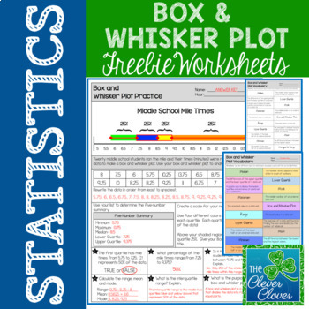 Preview of Box and Whisker Plot - FREEBIE