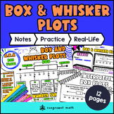 Box and Whisker Plots Guided Notes w/ Doodles | Data & Sta